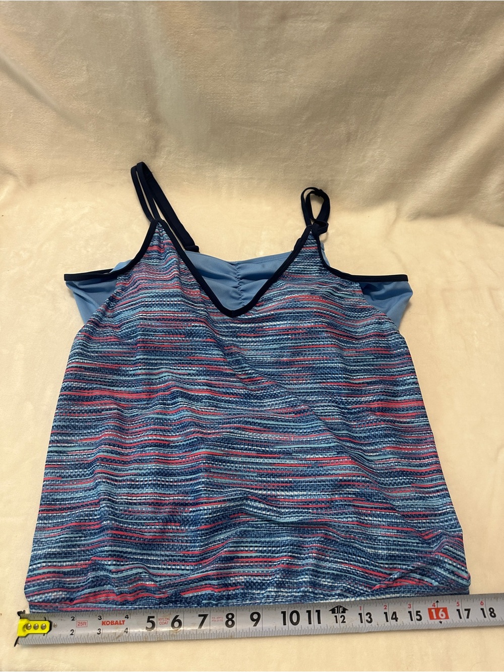 Free Country Swimwear Woman’s Size 1X Tankini Swim Top - Picture 5 of 9